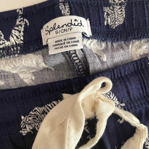 NWOT Splendid Tiger PJ Set Size Small - Picture 11 of 12